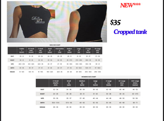 Crop Tank (adult and kids sizes)