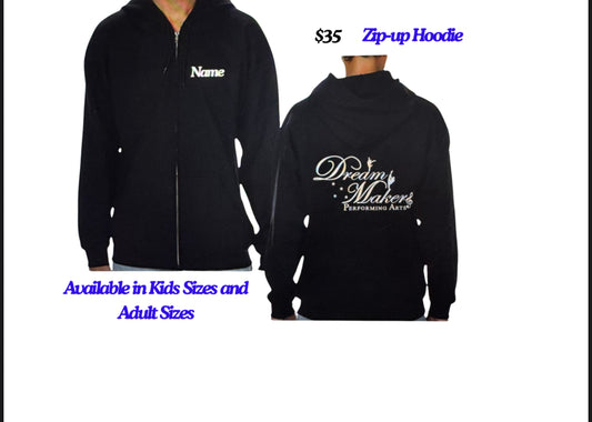 Zip- Up Hoodie (adult and kids) ***Personalized